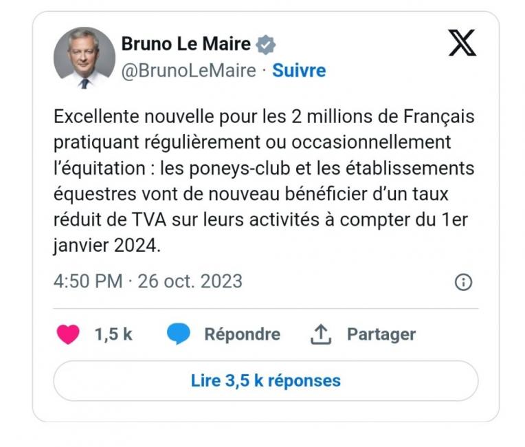 Le gouvernement face à l’iniquité de TVA pour la pratique des sports