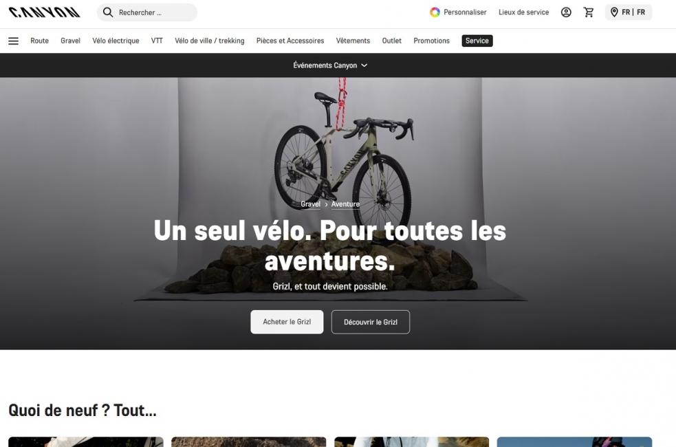 Canyon : exercice 2025