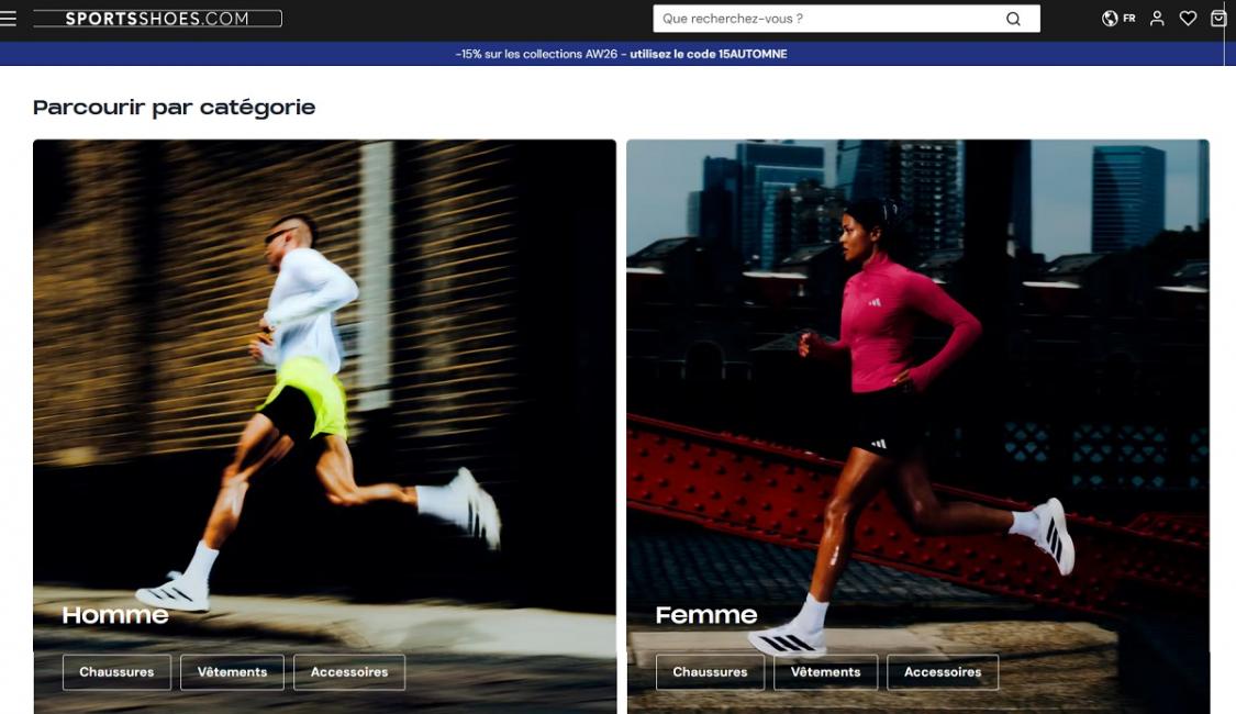 SportsShoes propose l’analyse de foulée en ligne