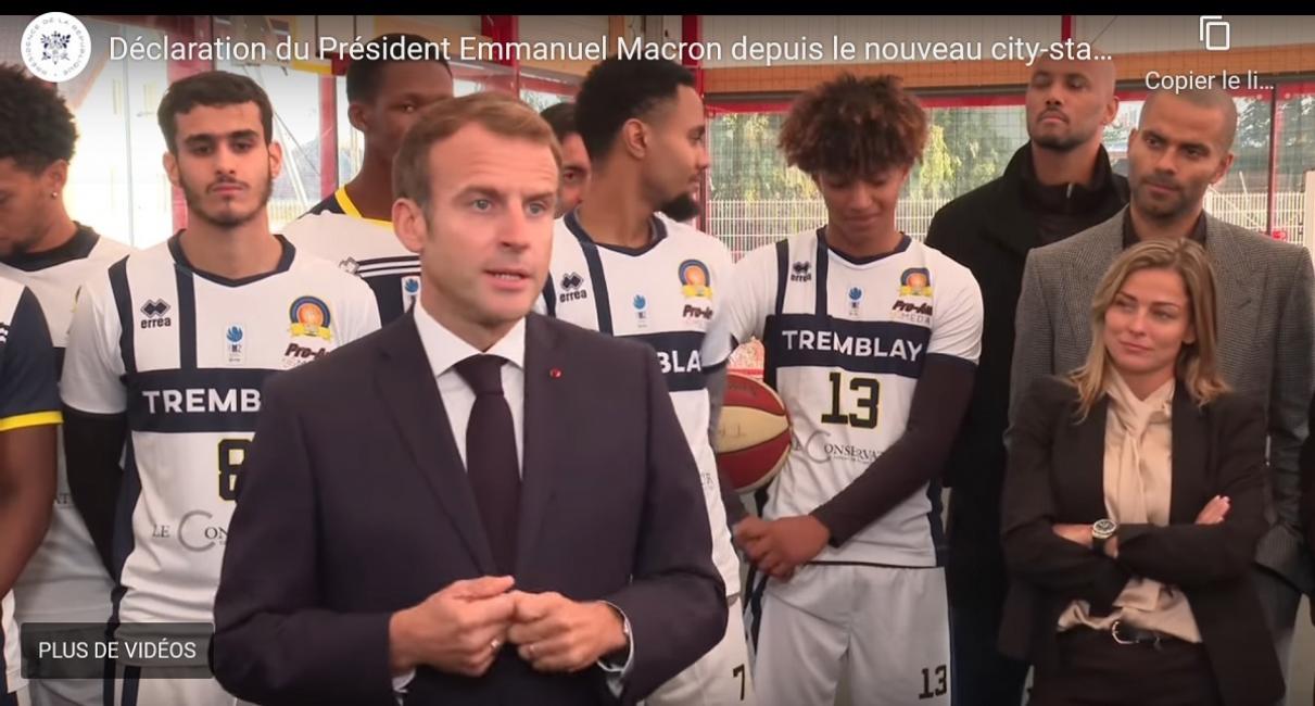 Macron annonce plus de 200 millions pour financer 5.000 équipements sportifs 