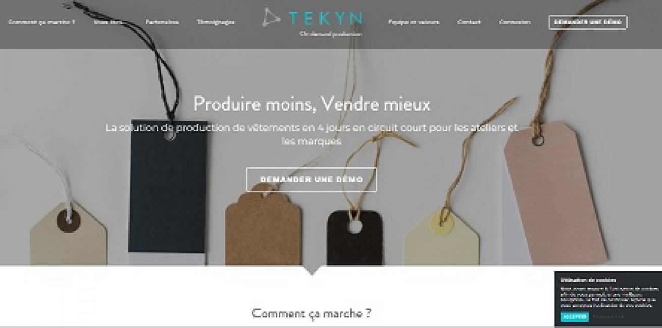 Tekyn lève 1M€ pour développer la production textile à la demande
