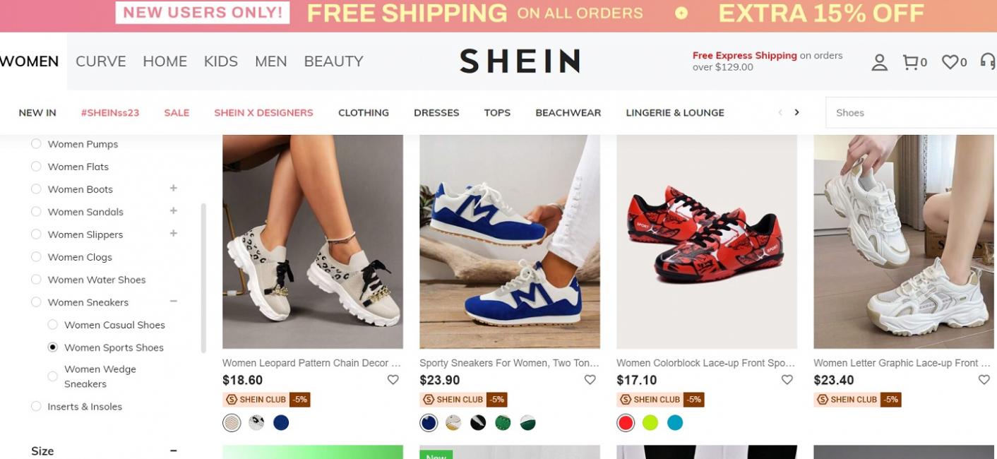 Skechers devrait intègrer la marketplace de Shein dans 3 pays